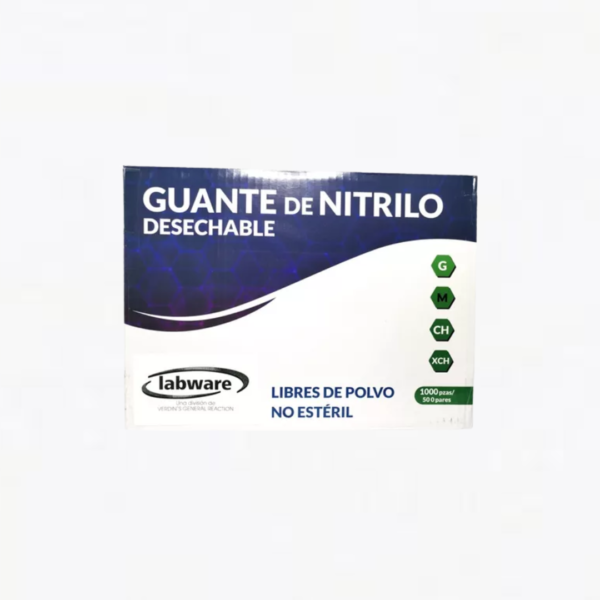 Guantes de nitrilo, caja con 1,000 guantes, marca labware