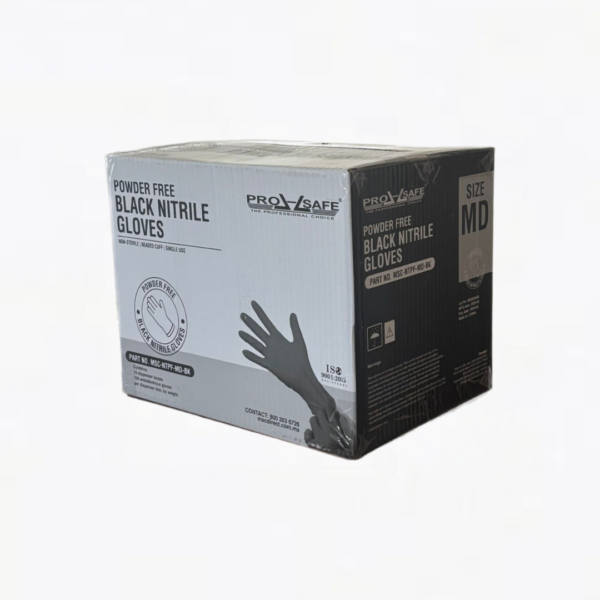 Guantes de nitrilo, color negro, caja con 1,000 guantes - Image 2