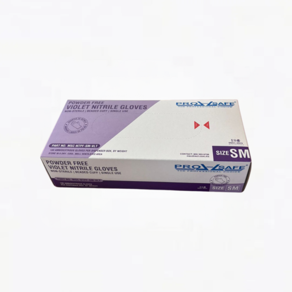 Guantes de nitrilo color morado