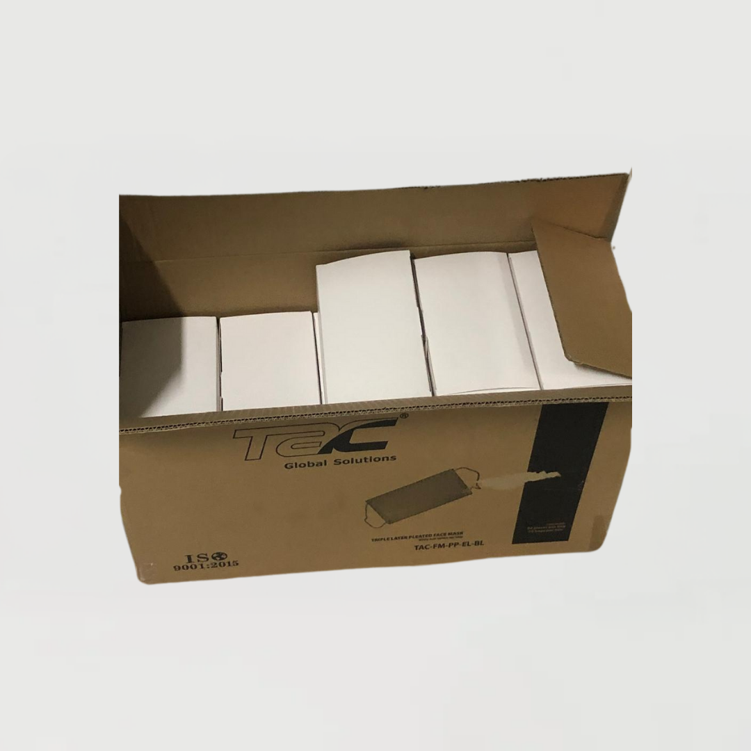Cubre boca plisado de tres capas, marca TAC - Image 3